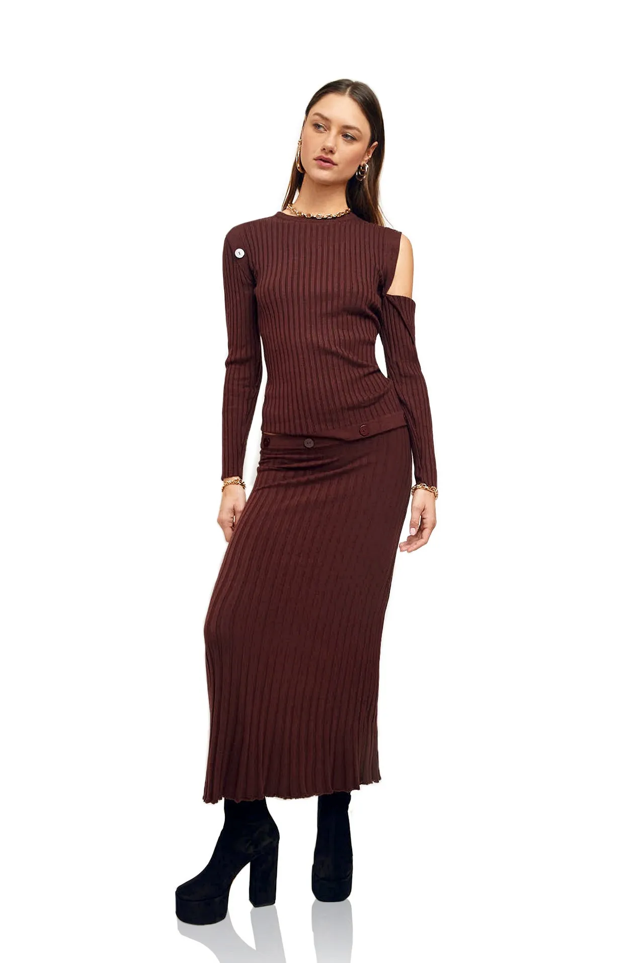 4 WAYS Detachable Knit Maxi Sweater Dress