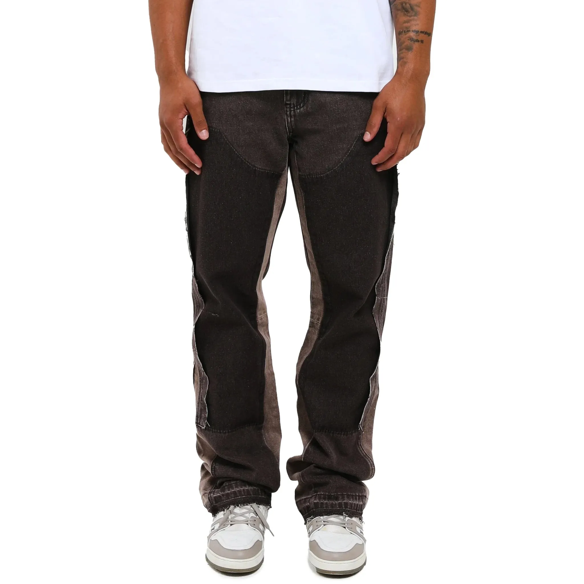 Amicci Adrano Flare Jeans Taupe