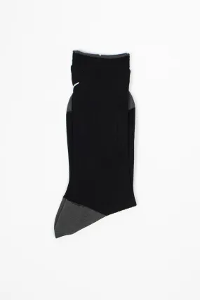 ANP-121 Rib Socks Black/Grey