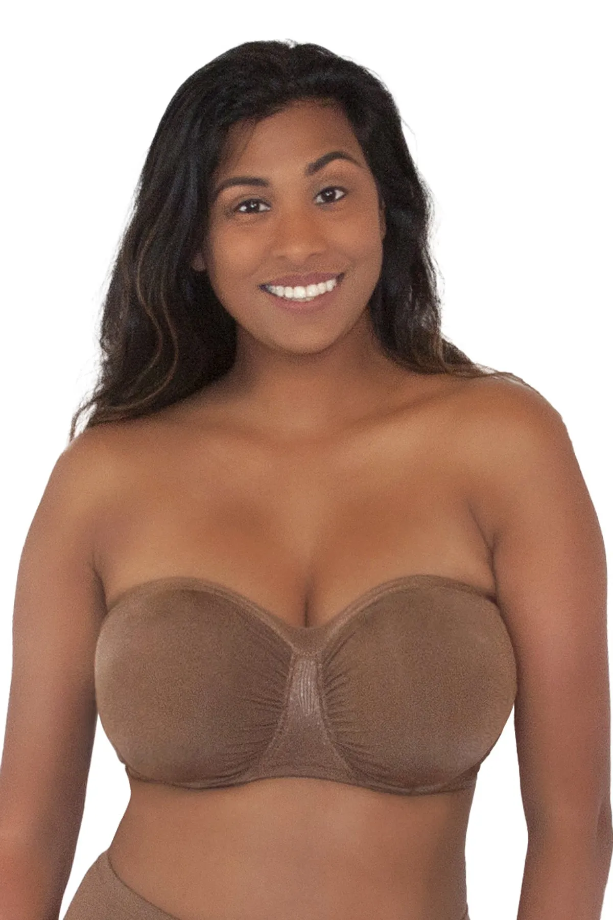 Antimicrobial Sweetheart Neckline Underwire Bandeau Bra