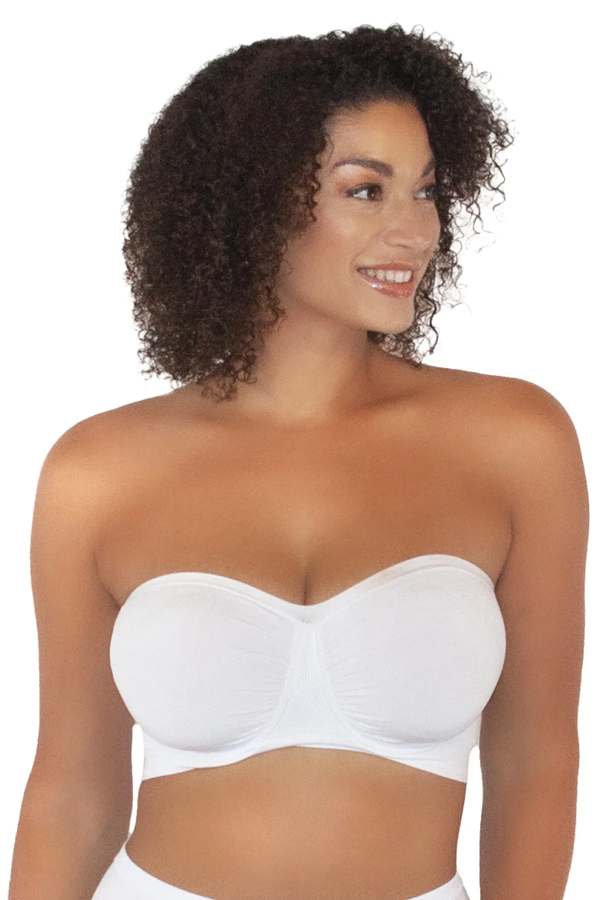 Antimicrobial Sweetheart Neckline Underwire Bandeau Bra