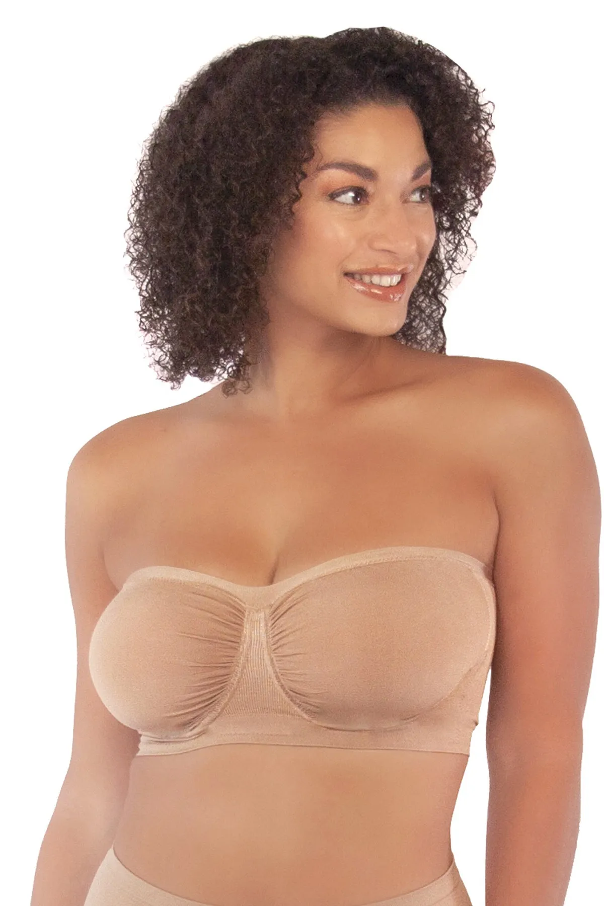 Antimicrobial Sweetheart Neckline Underwire Bandeau Bra