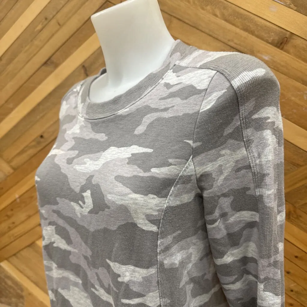 Athleta- sweater dress- MSRP $105: grey camo -women-SM