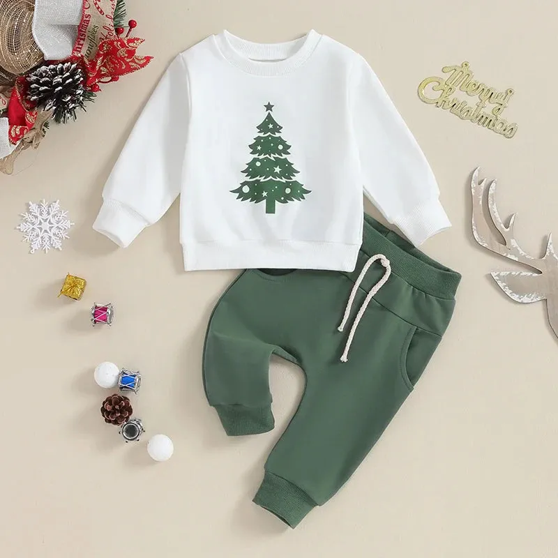 Baby/Toddler (to 3T) Christmas Loungewear Santa Tree Gingerbread