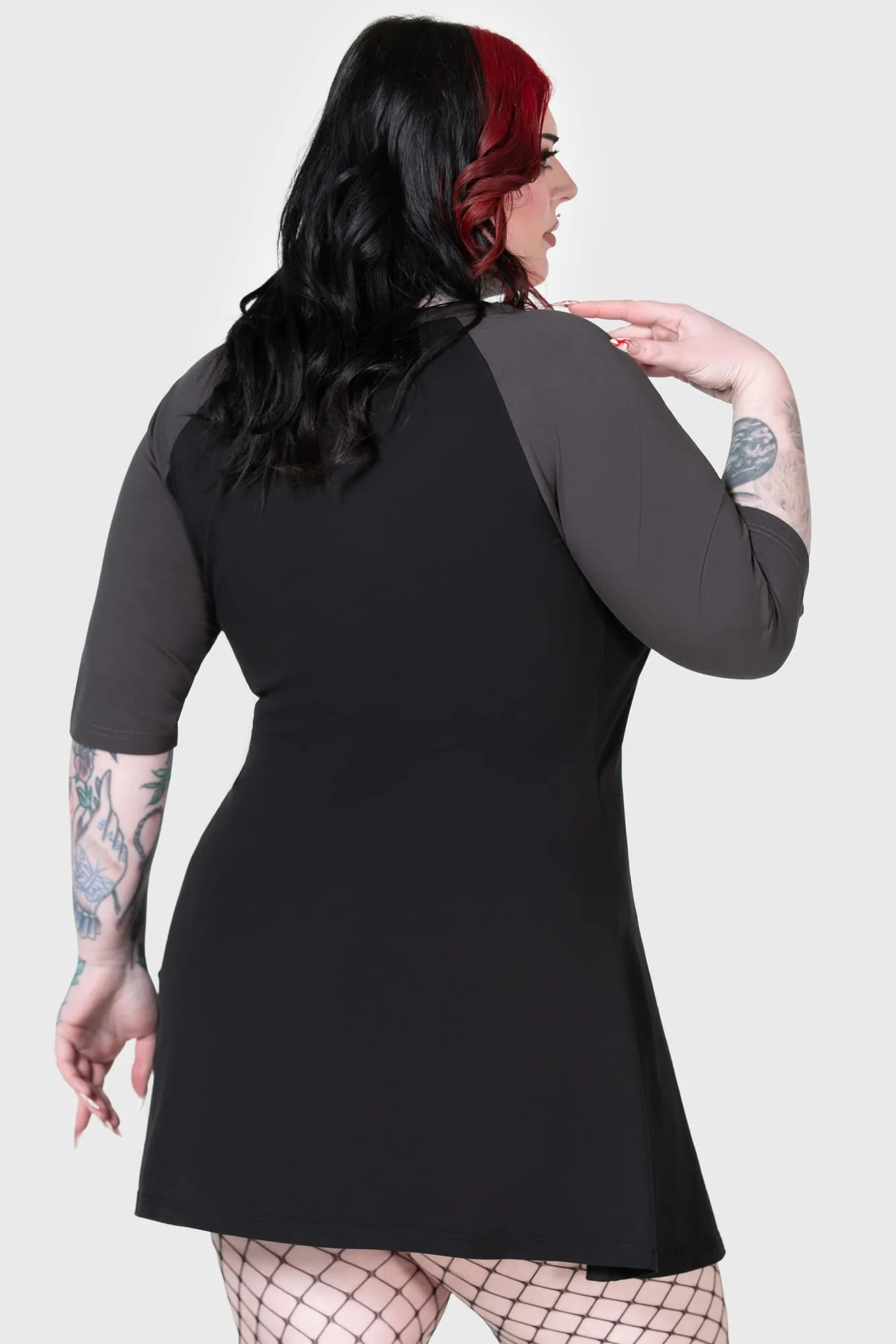 Bad 2 The Bone Raglan Dress [PLUS]