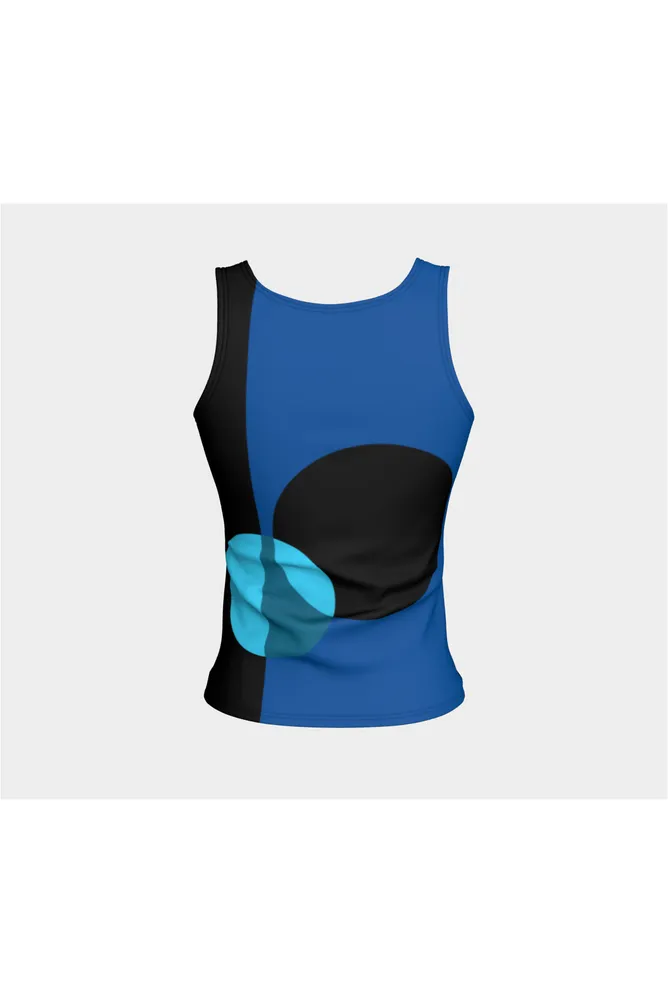 Bauhaus Blue Fitted Tank Top