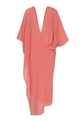 BERRY RELAXED V-NECK KAFTAN