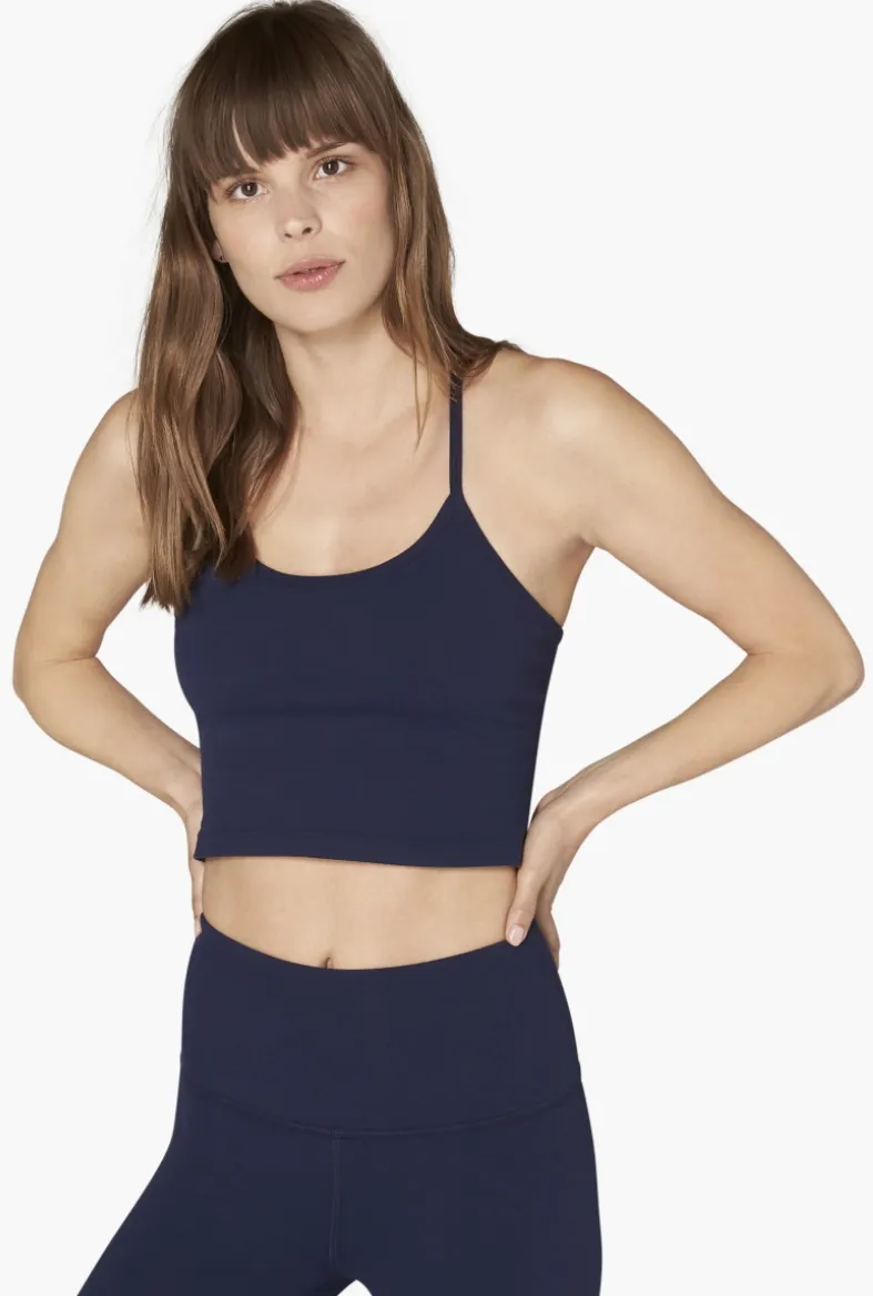 Beyond Yoga Slim Racerback Cropped Tank Nightfall