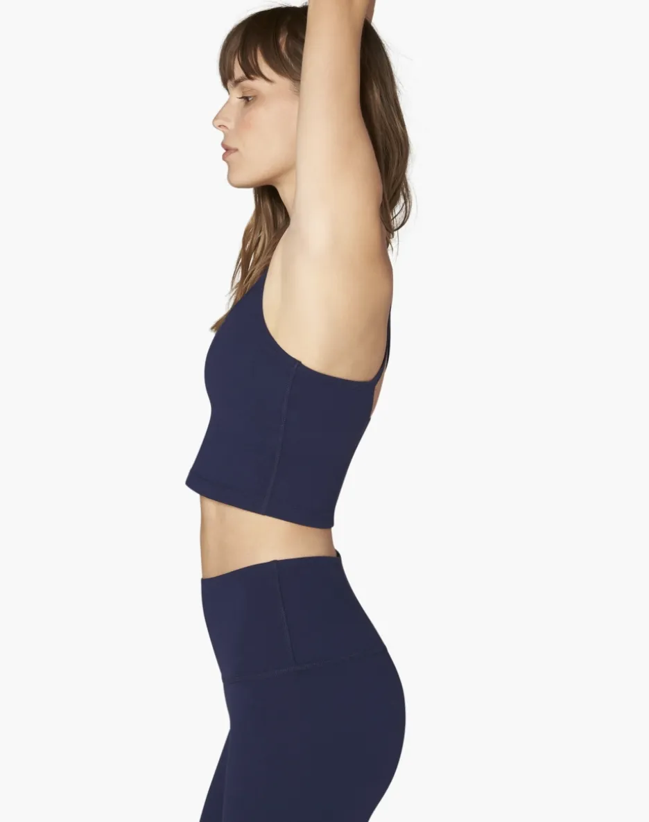 Beyond Yoga Slim Racerback Cropped Tank Nightfall