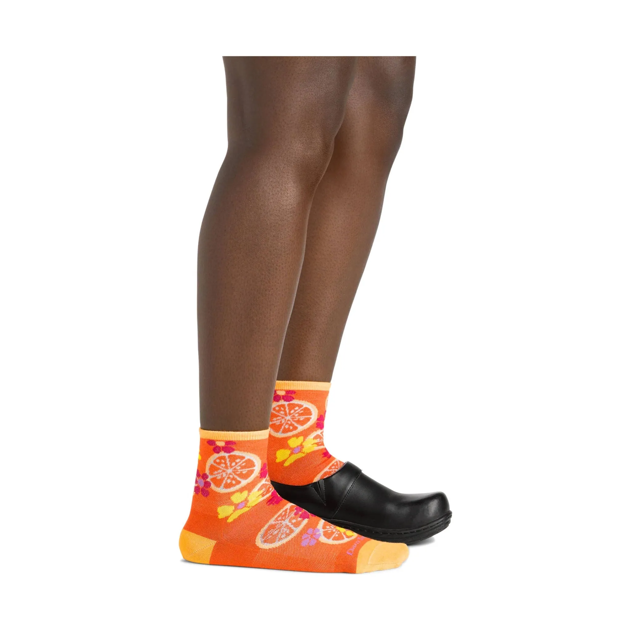 Darn Tough Vermont Women's Fruit Stand Shorty Lightweight Lifestyle Sock - Grapefruit