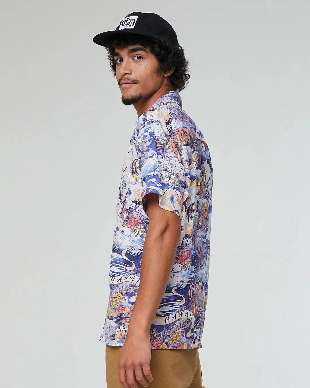 EAT DUST Aloha Japanese Fabric Mahala Rayon S/S Shirt