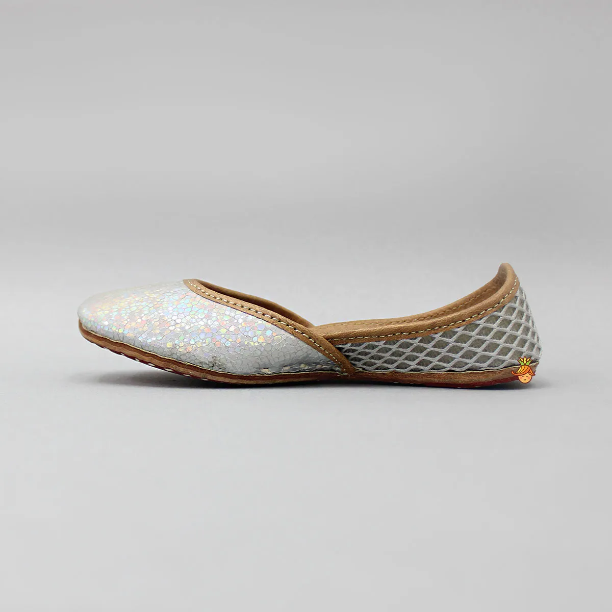 Grey Slip On Jutti