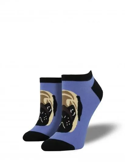 Ladies Pug Lyfe Ped Socks