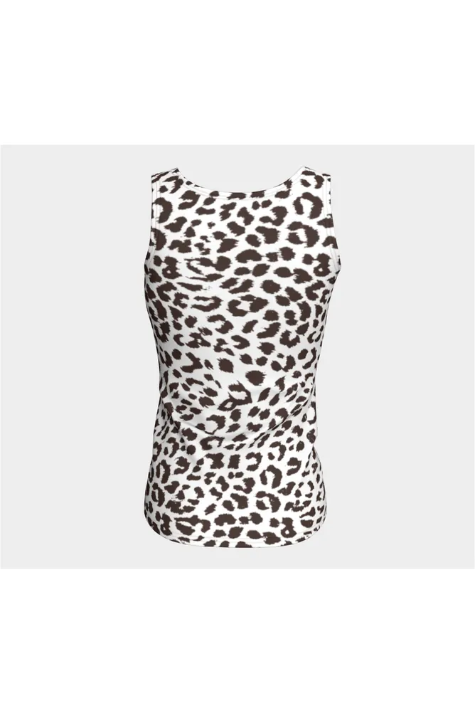 Leopard Print Fitted Tank Top