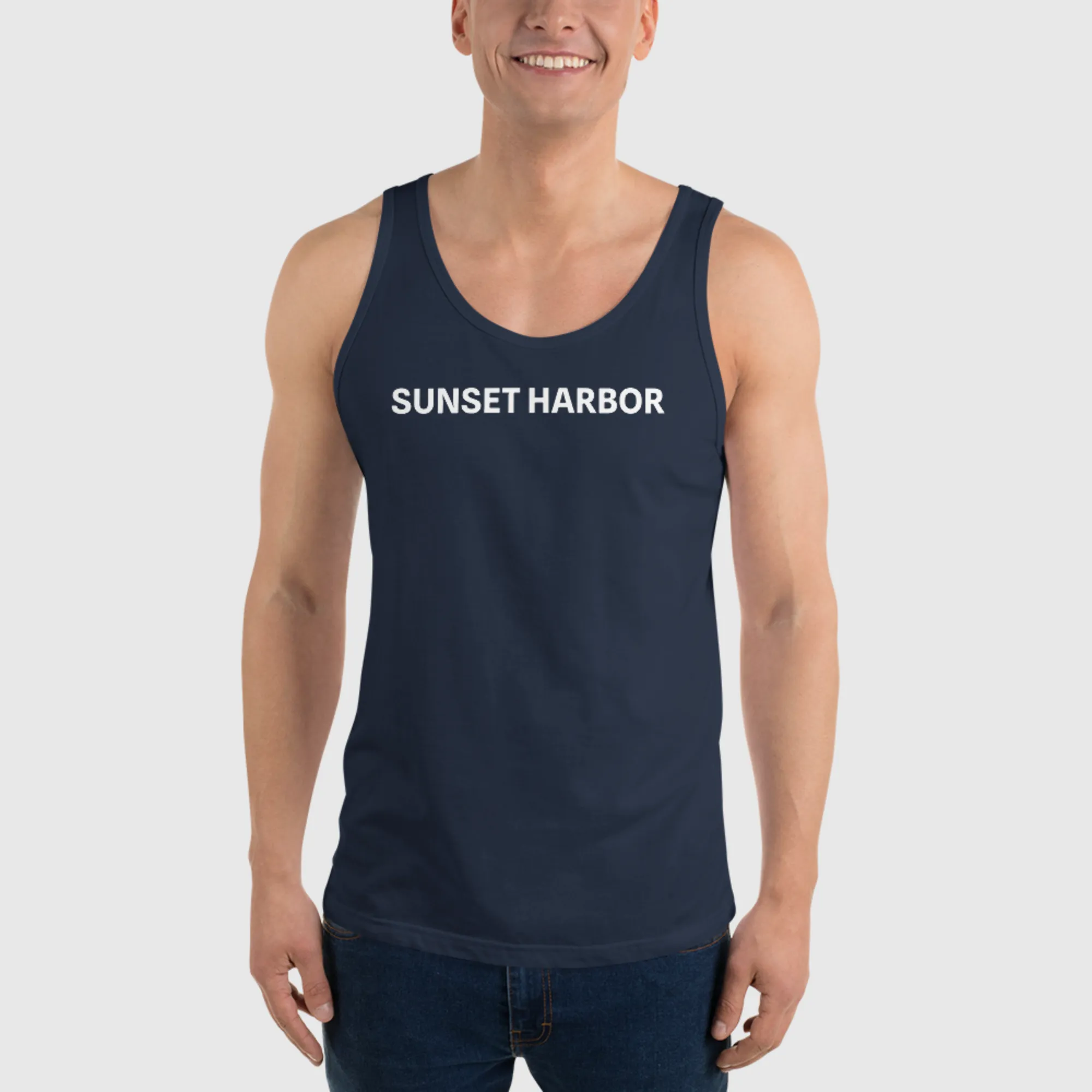 Men's Tank Top - Sunset Harbor 23