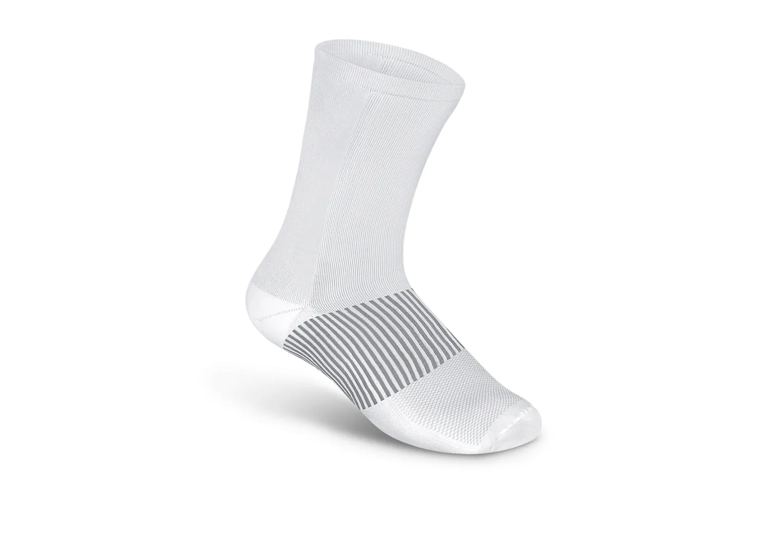 Mid-Calf Compression Socks - 18-25 mmHg - White