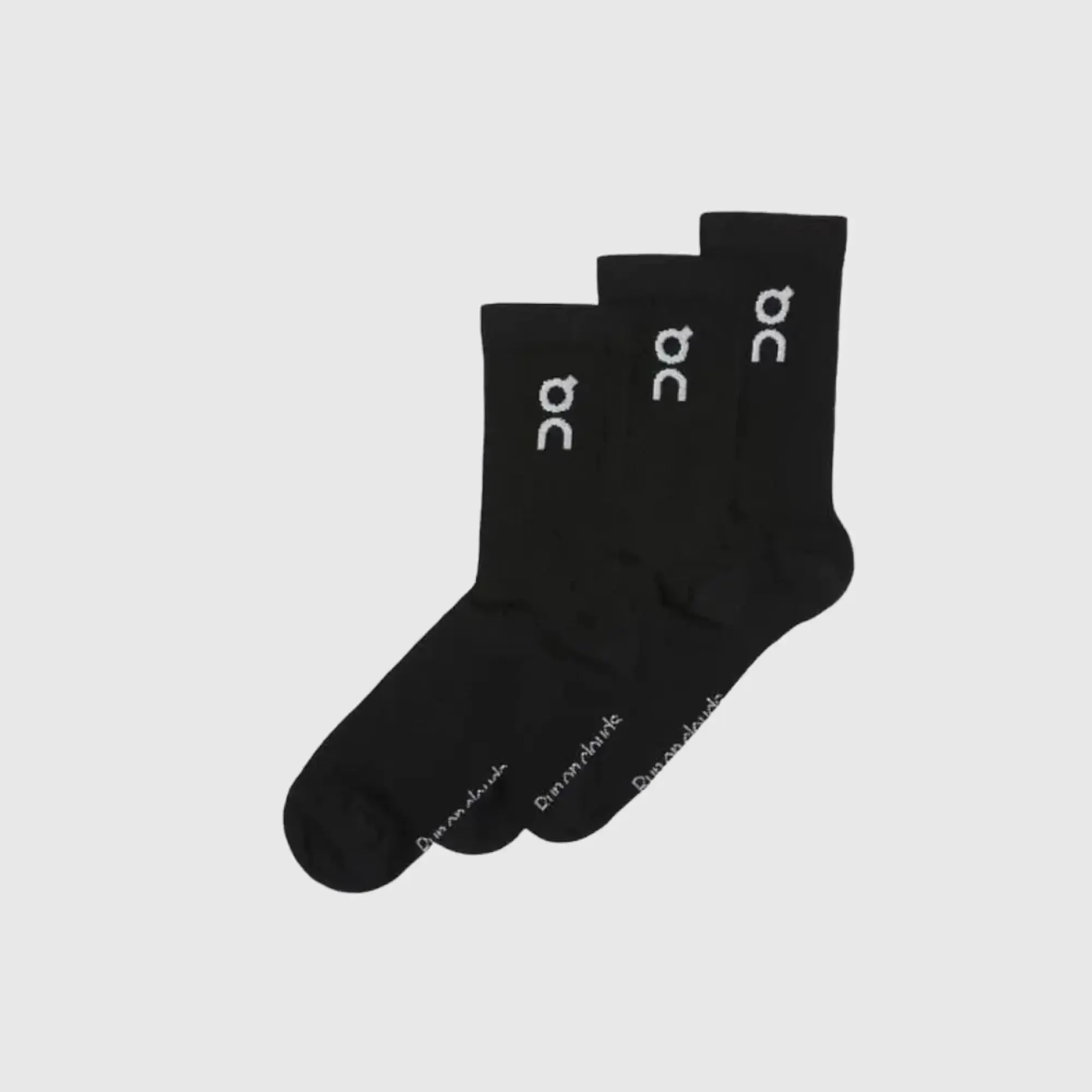 On Men's Socks Black 3 Pack