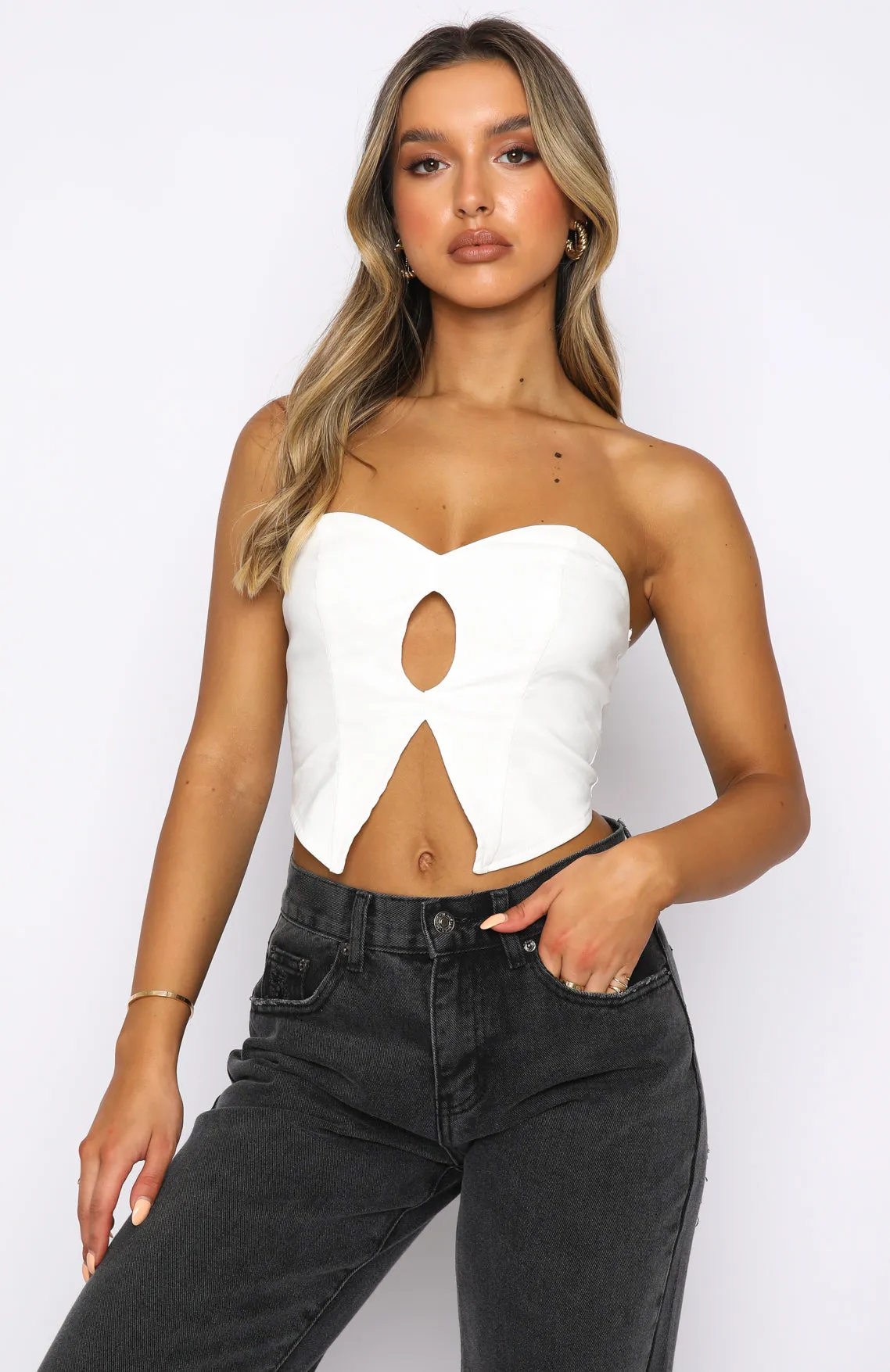 On The Weekend Crop White