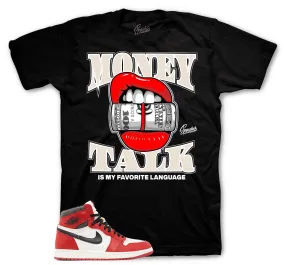 Retro 1 Lost And Found Shirt - Money Talk - Black