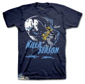 Retro 1 Uni Blue Obsidian Killa Season Shirt