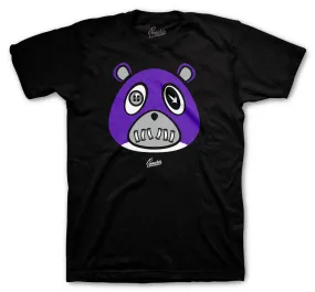 Retro 13 Court Purple Shirt -ST Bear -  Black