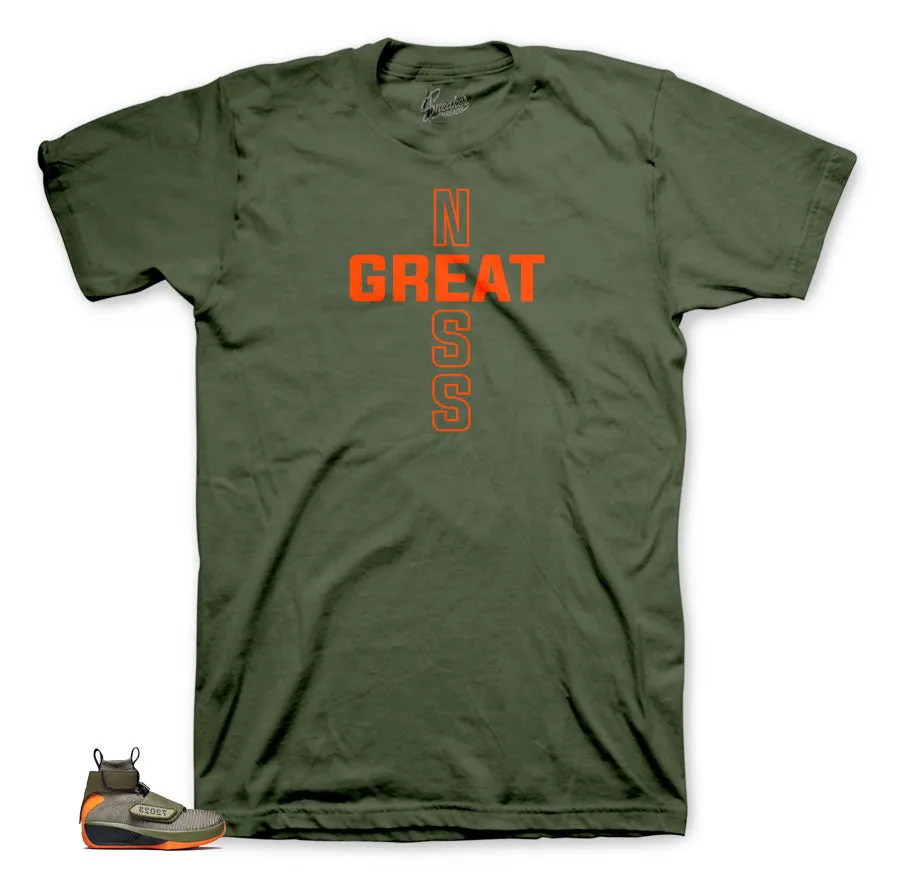 Retro 20 Flyknit Shirt - Greatness Cross - Olive