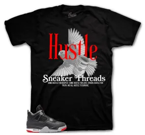 Retro 4 Bred Hustle Bird Shirt