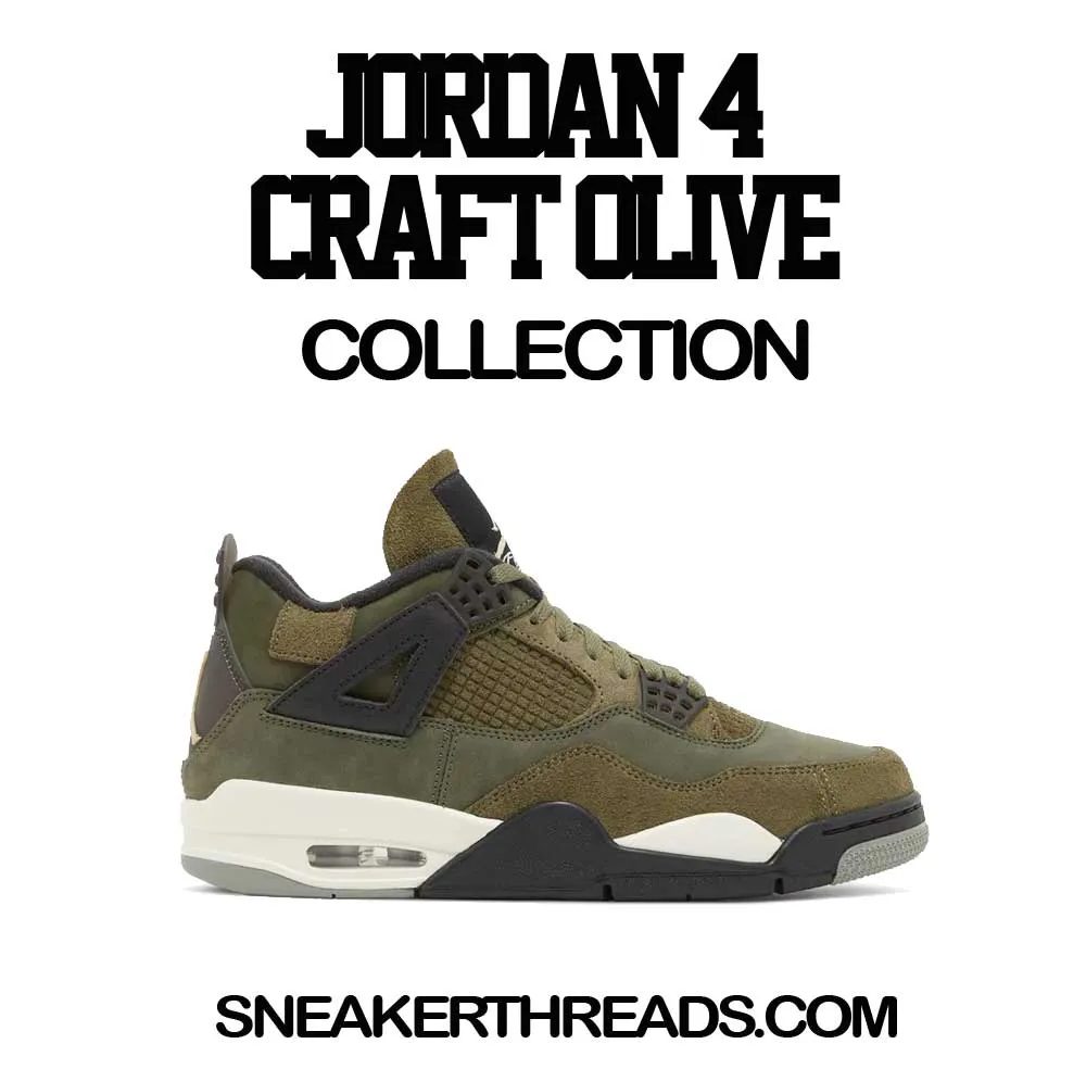 Retro 4 Craft Olive Creme Shirt