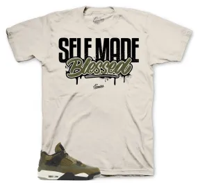 Retro 4 Craft Olive Shirt - Self Made - Natural