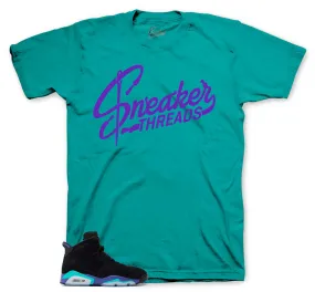 Retro 6 Aqua Shirt - ST Logo