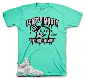 Retro 6 Mint Foam Shirt - Sacred Money - Mint Foam