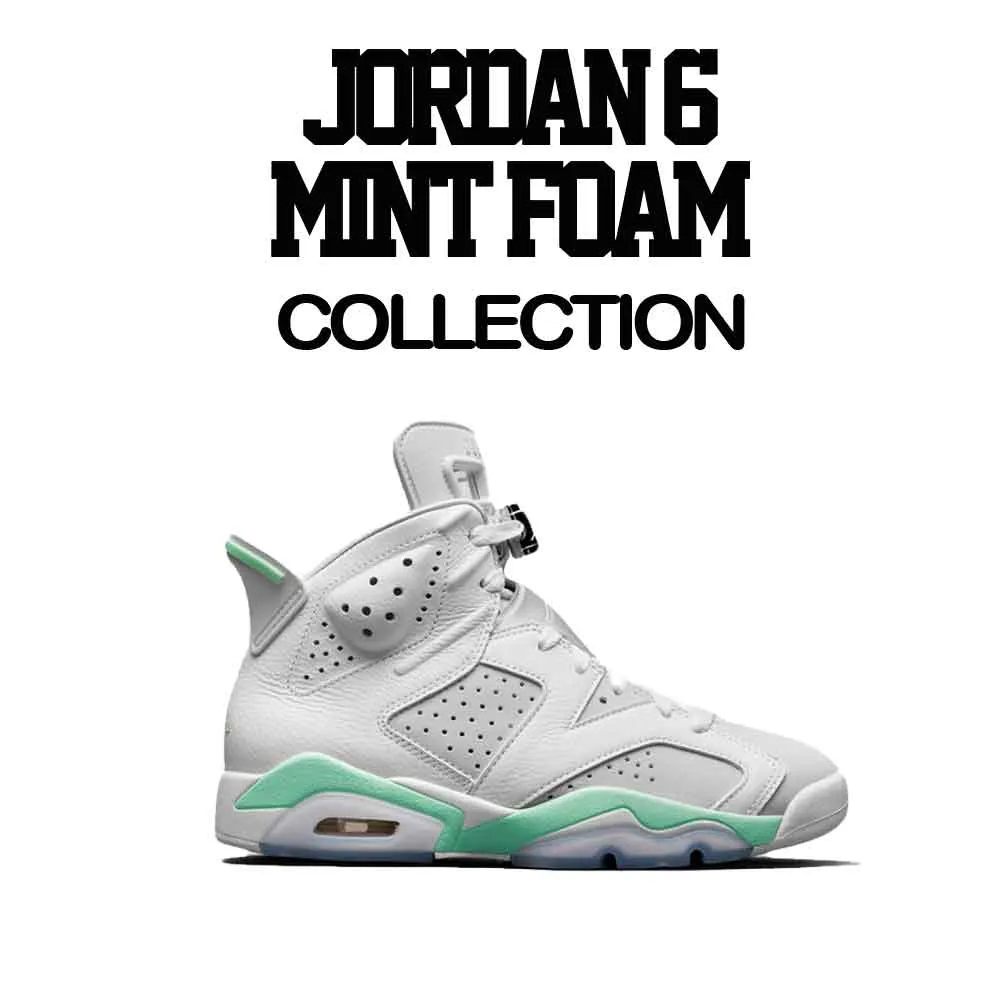 Retro 6 Mint Foam Shirt - Sacred Money - Mint Foam