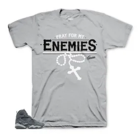 Retro 8 Cool Grey Shirt - Enemies - Grey