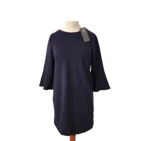 Splash Navy Bell Sleeve Knee Length Dress | Brand New |