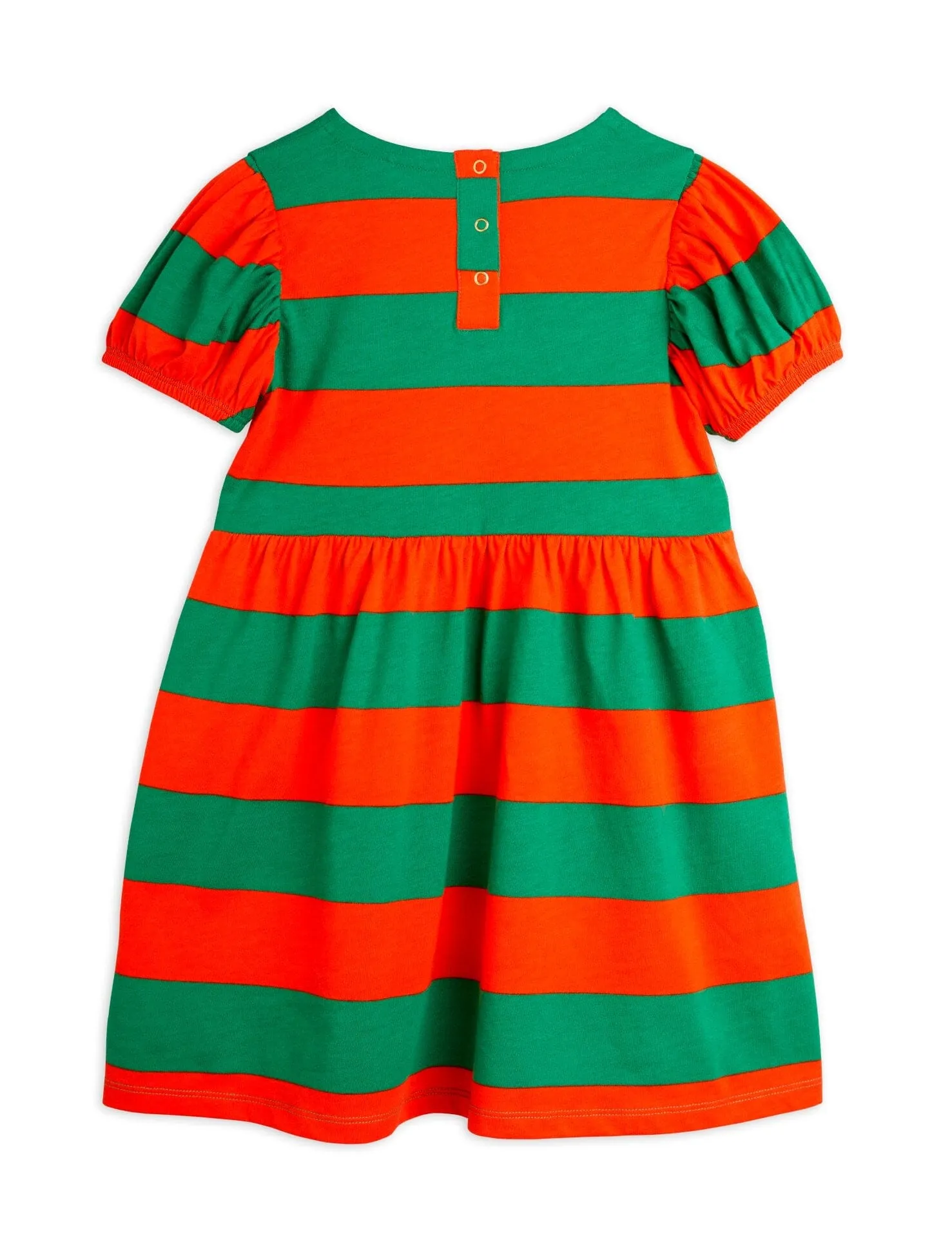 Stripe Puff Sleeve Dress