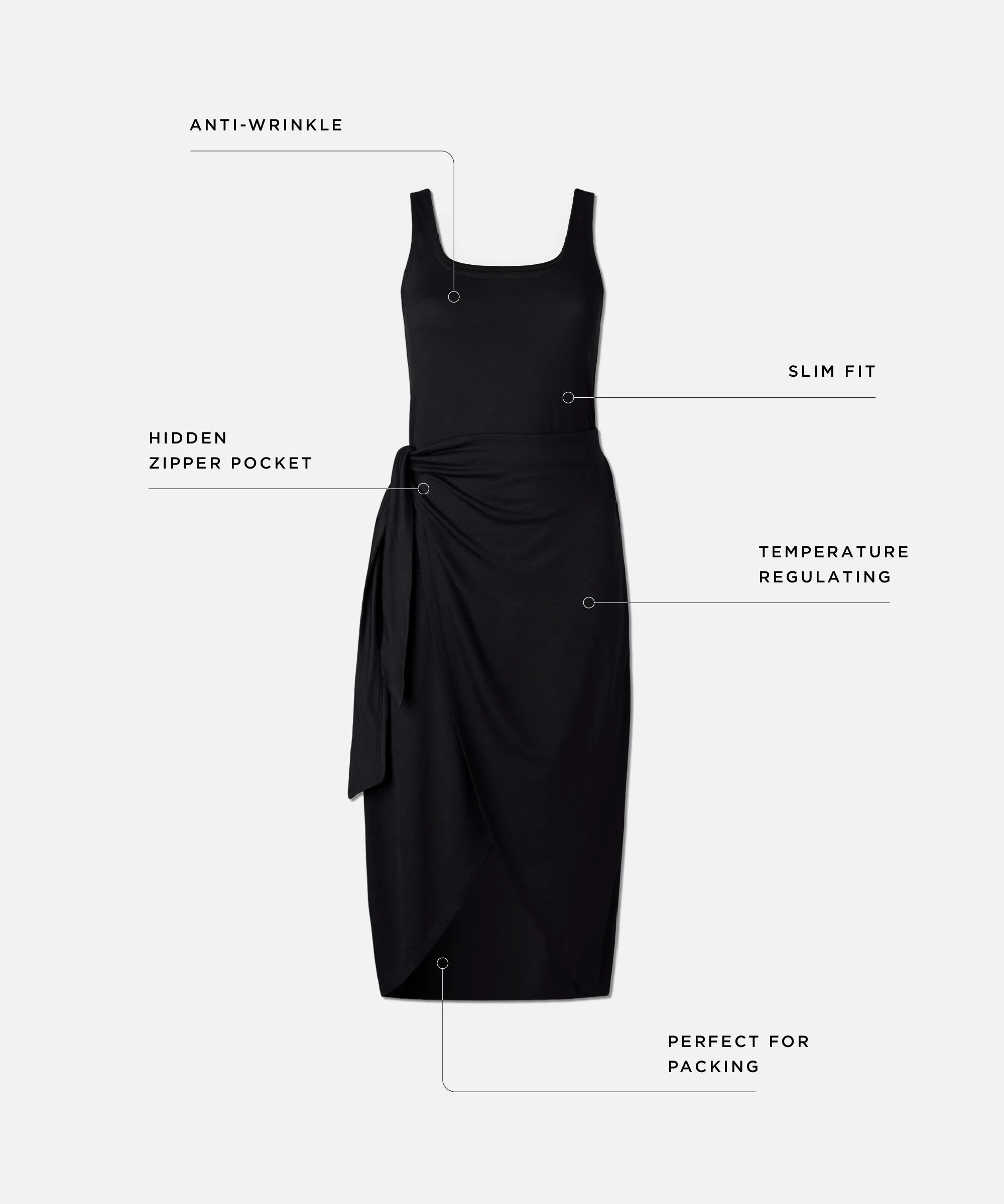 Women's Merino Tie Dress