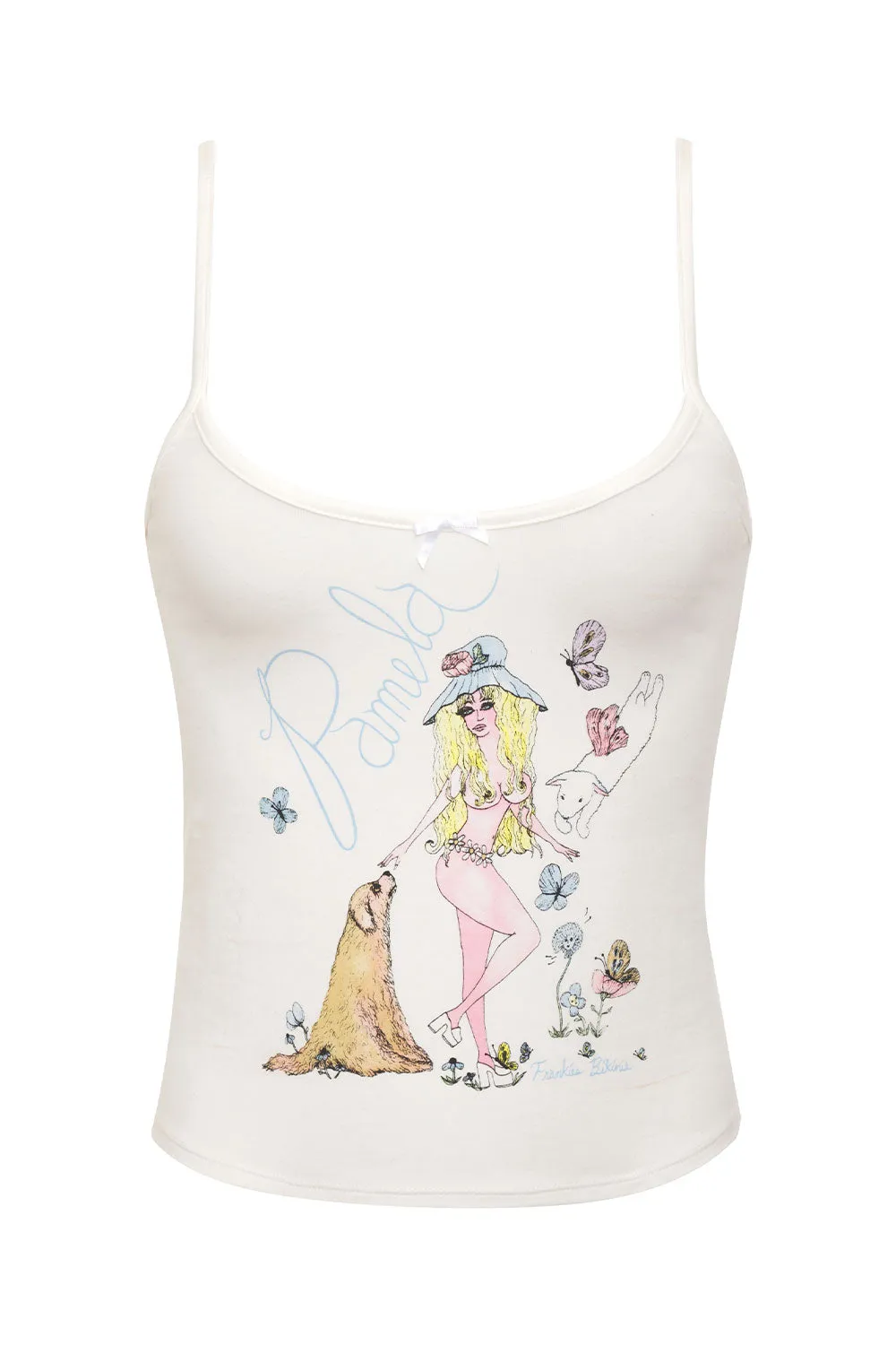 x PAMELA ANDERSON Butterfly Tank Top - Star White